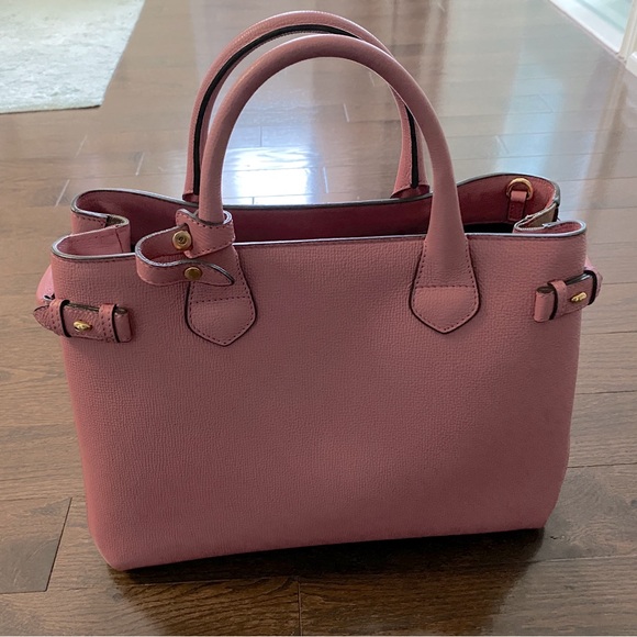 Pink Burberry Banner Handbag - Picture 3 of 3